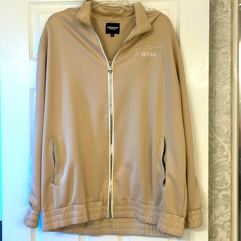 Man’s rockstar, lightweight zip up jacket, size 3XL